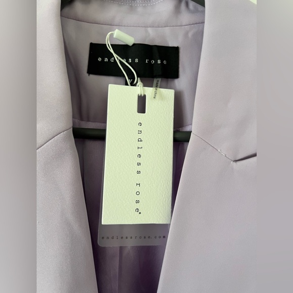 Endless rose lilac blazer and short set NWT - Picture 3 of 8